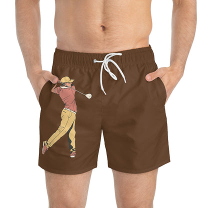 Swim Trunks: Golf Brown