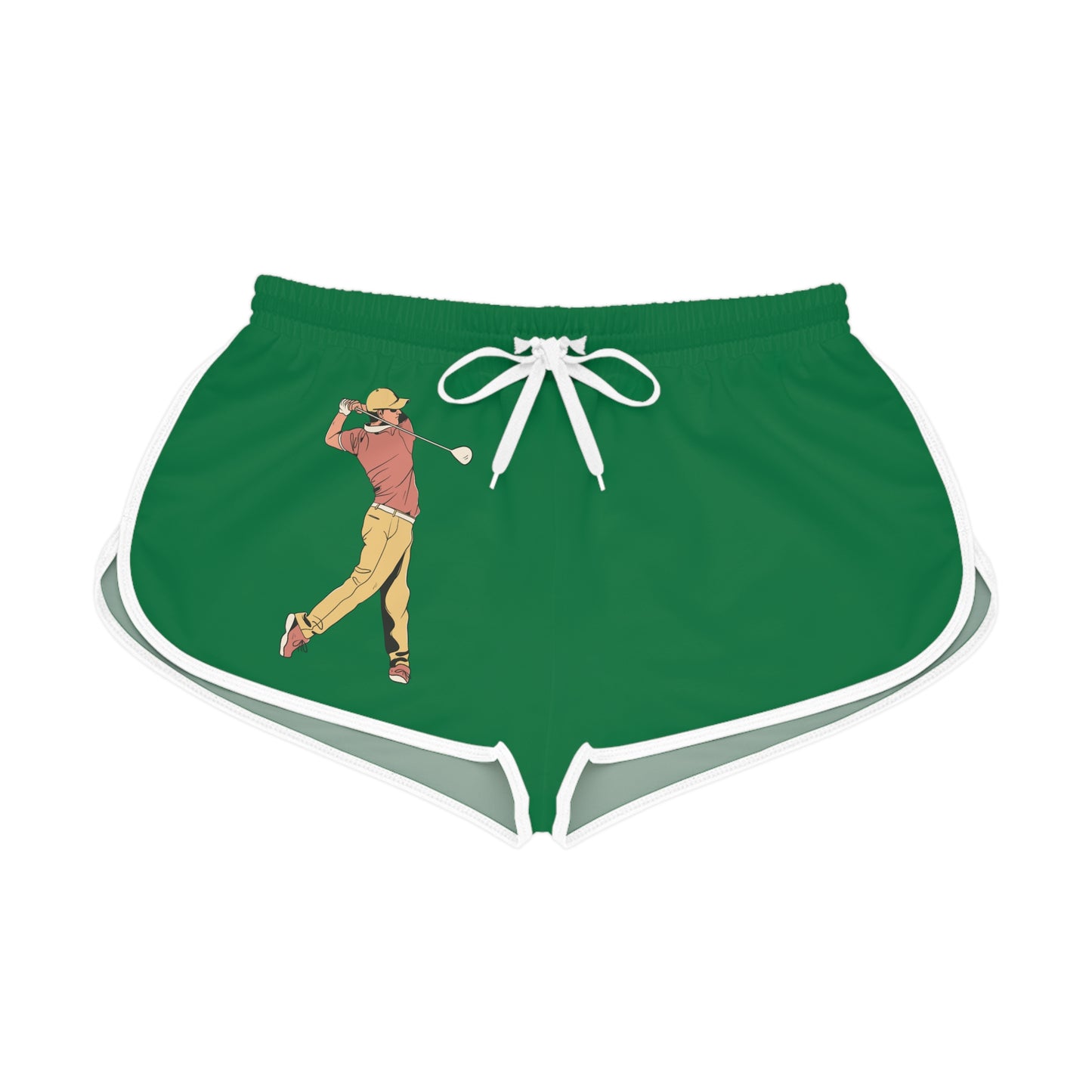 Women's Relaxed Shorts: Golf Dark Green