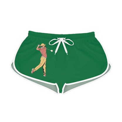 Women's Relaxed Shorts: Golf Dark Green