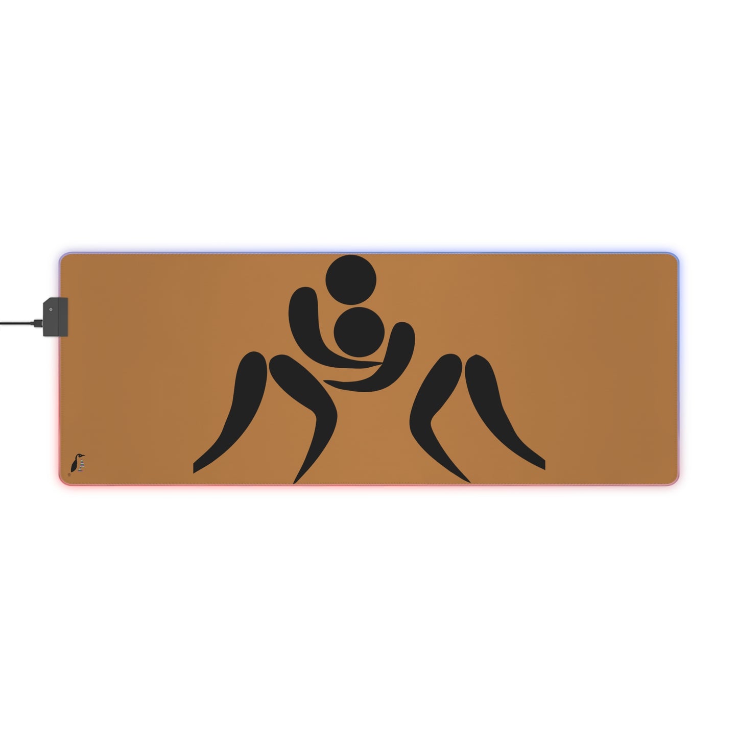 LED Gaming Mouse Pad: Wrestling Lite Brown