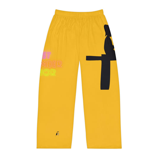 Men's Pajama Pants: Fishing Yellow