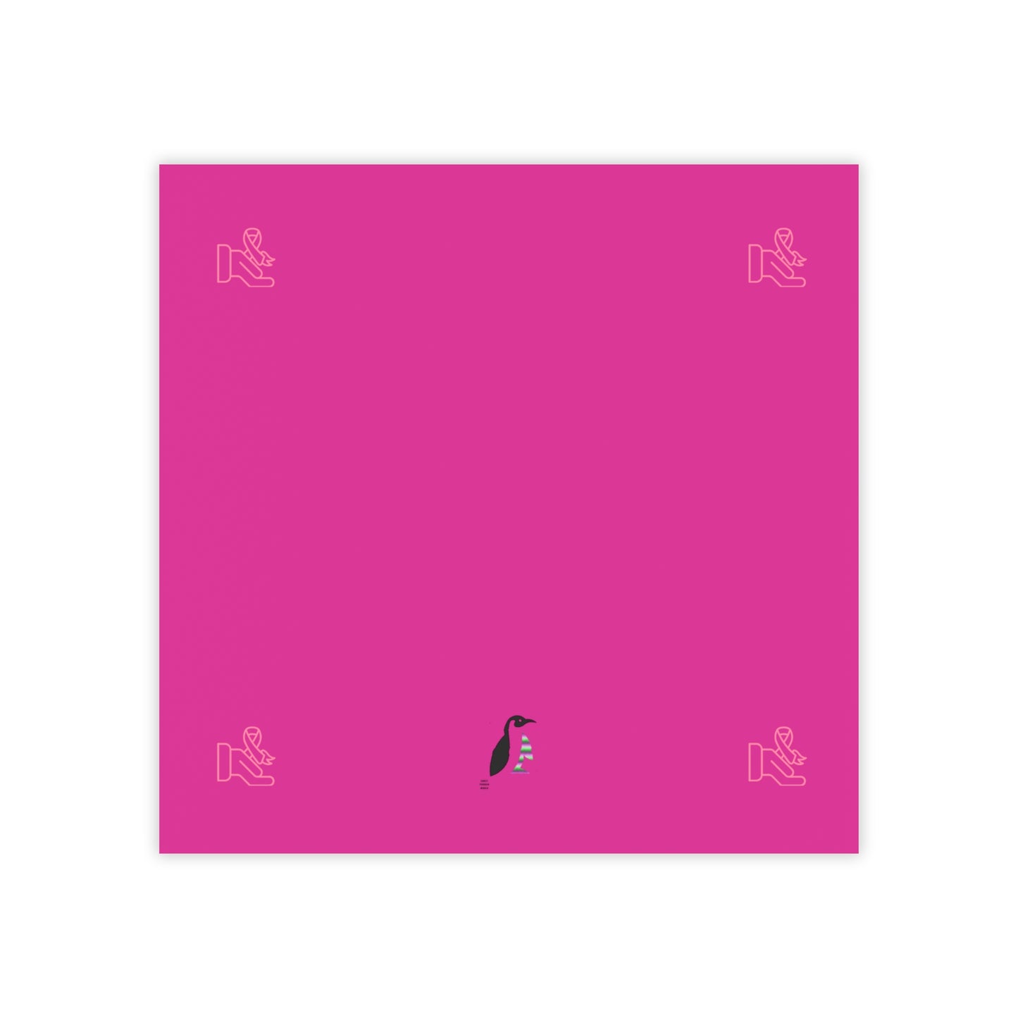 Post-it® Note Pads: Fight Cancer Pink