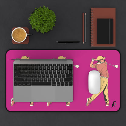 Desk Mat: Golf Pink