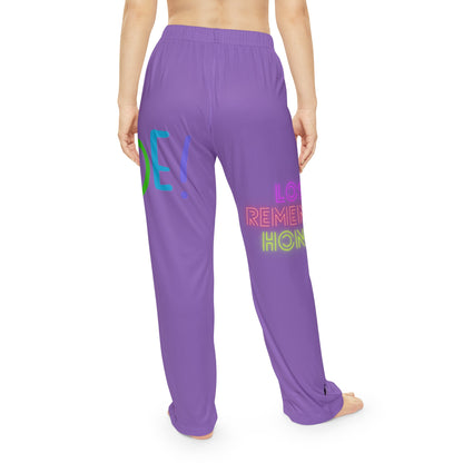 Women's Pajama Pants: LGBTQ Pride Lite Purple