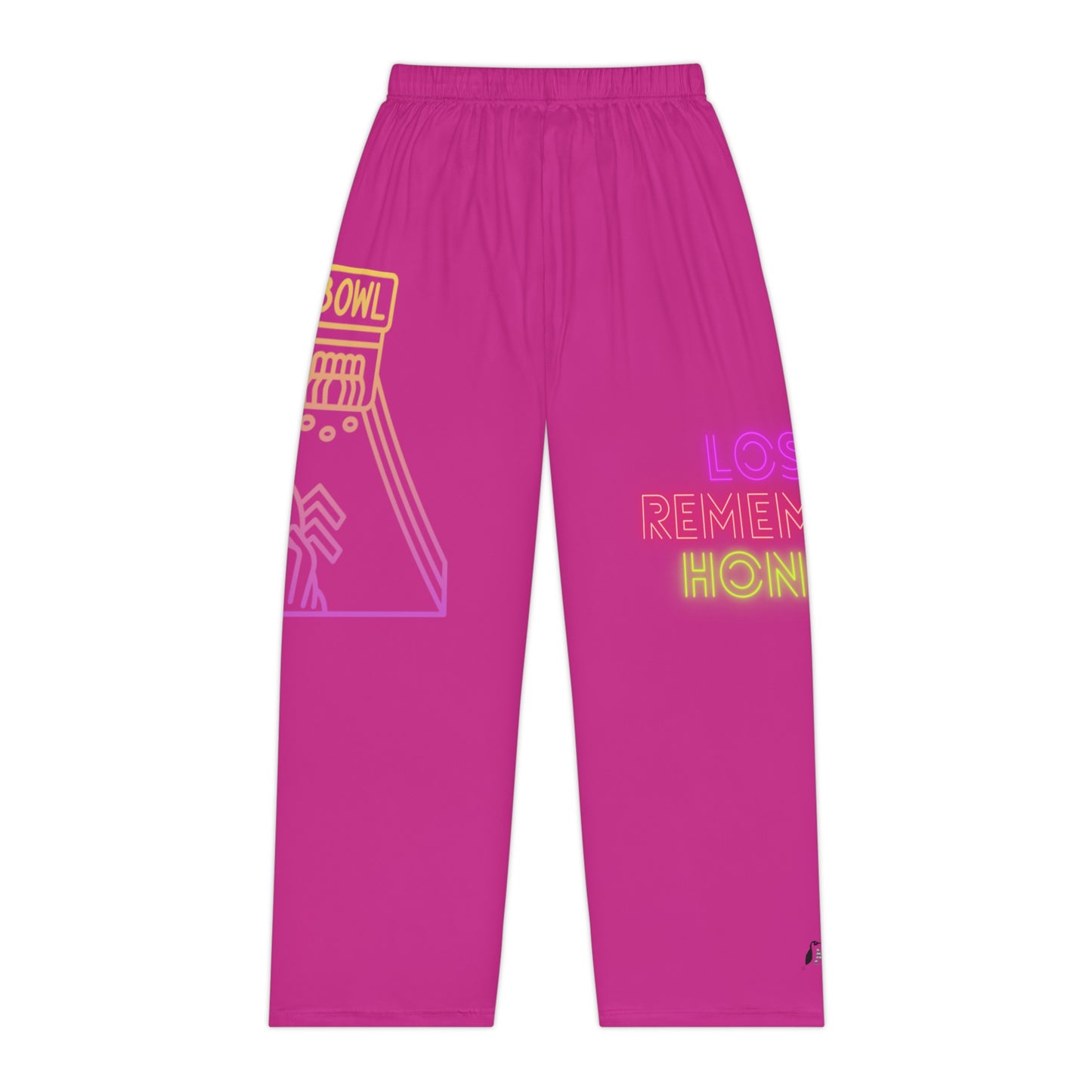 Women's Pajama Pants: Bowling Pink