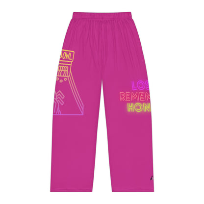 Women's Pajama Pants: Bowling Pink