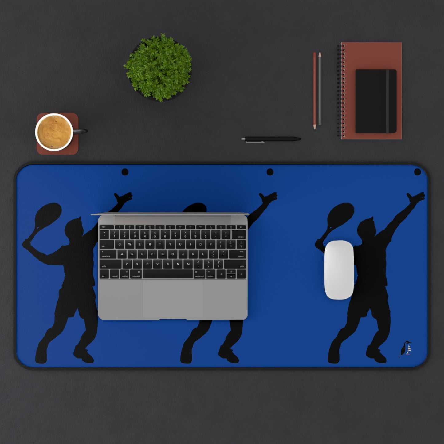 Desk Mat: Tennis Dark Blue