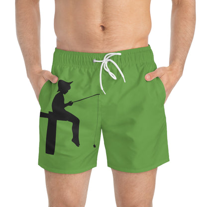 Swim Trunks: Fishing Green