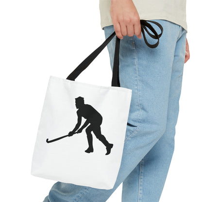 Tote Bag: Hockey White