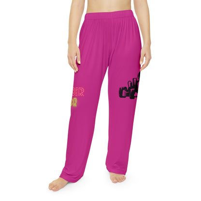 Pambabaeng Pajama Pants: Racing Pink 