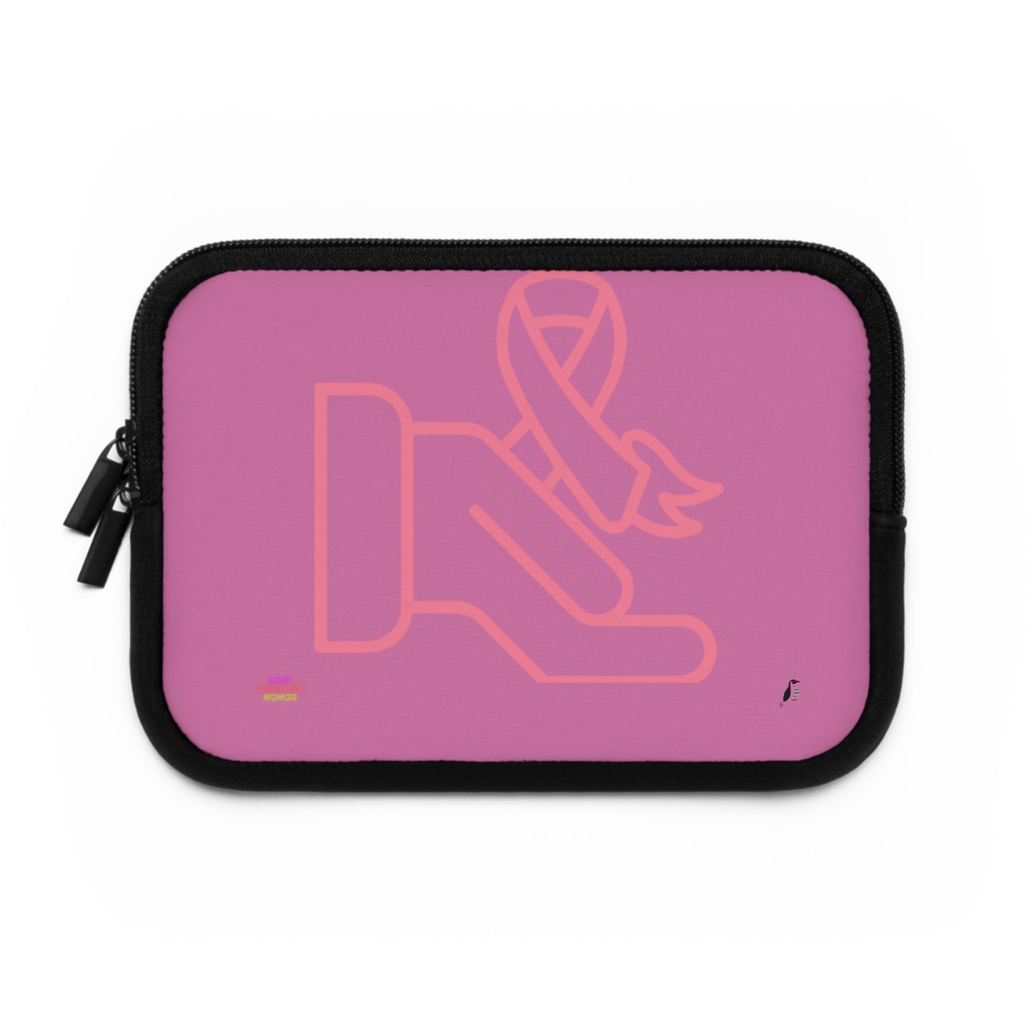 Laptop Sleeve: Fight Cancer Lite Pink