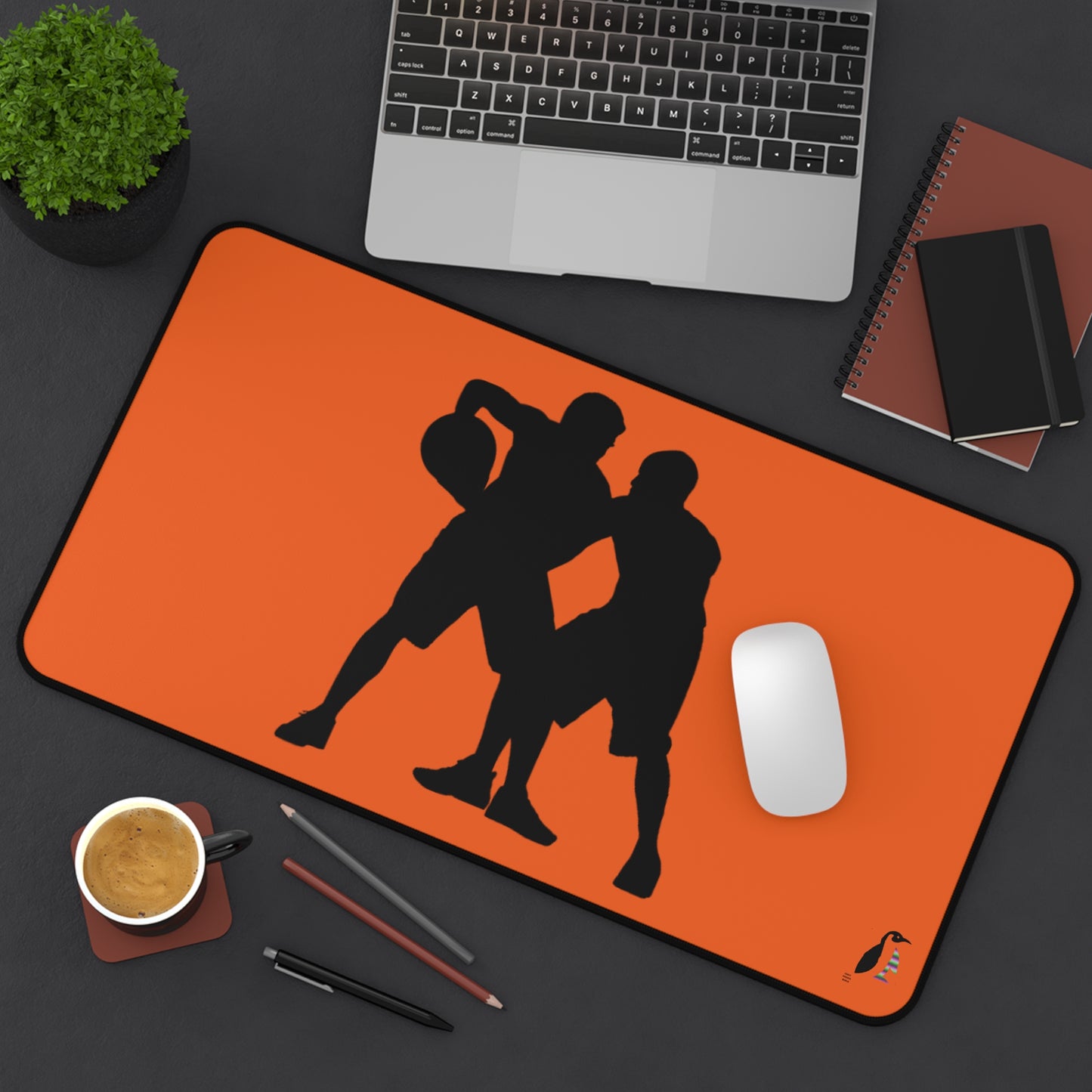 Desk Mat: Basketball Orange