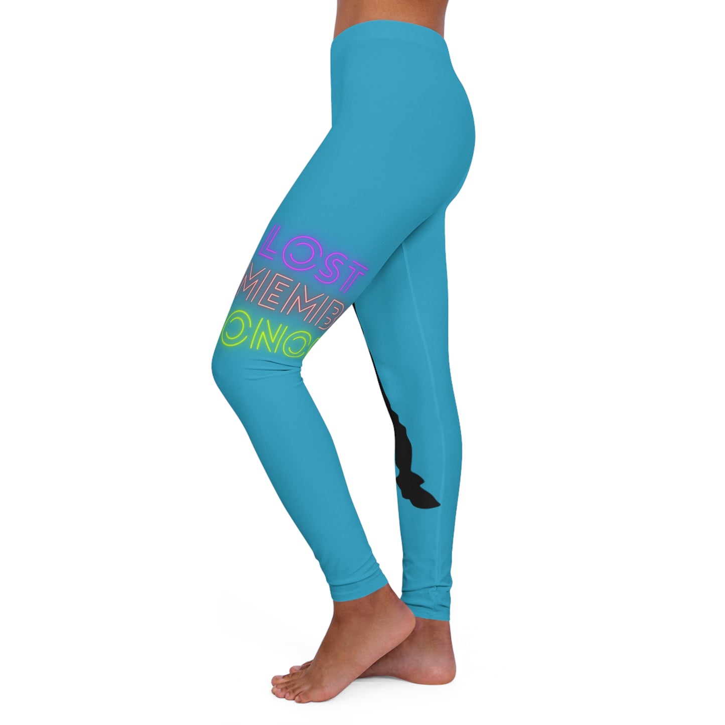 Women's Spandex Leggings: Dance Turquoise