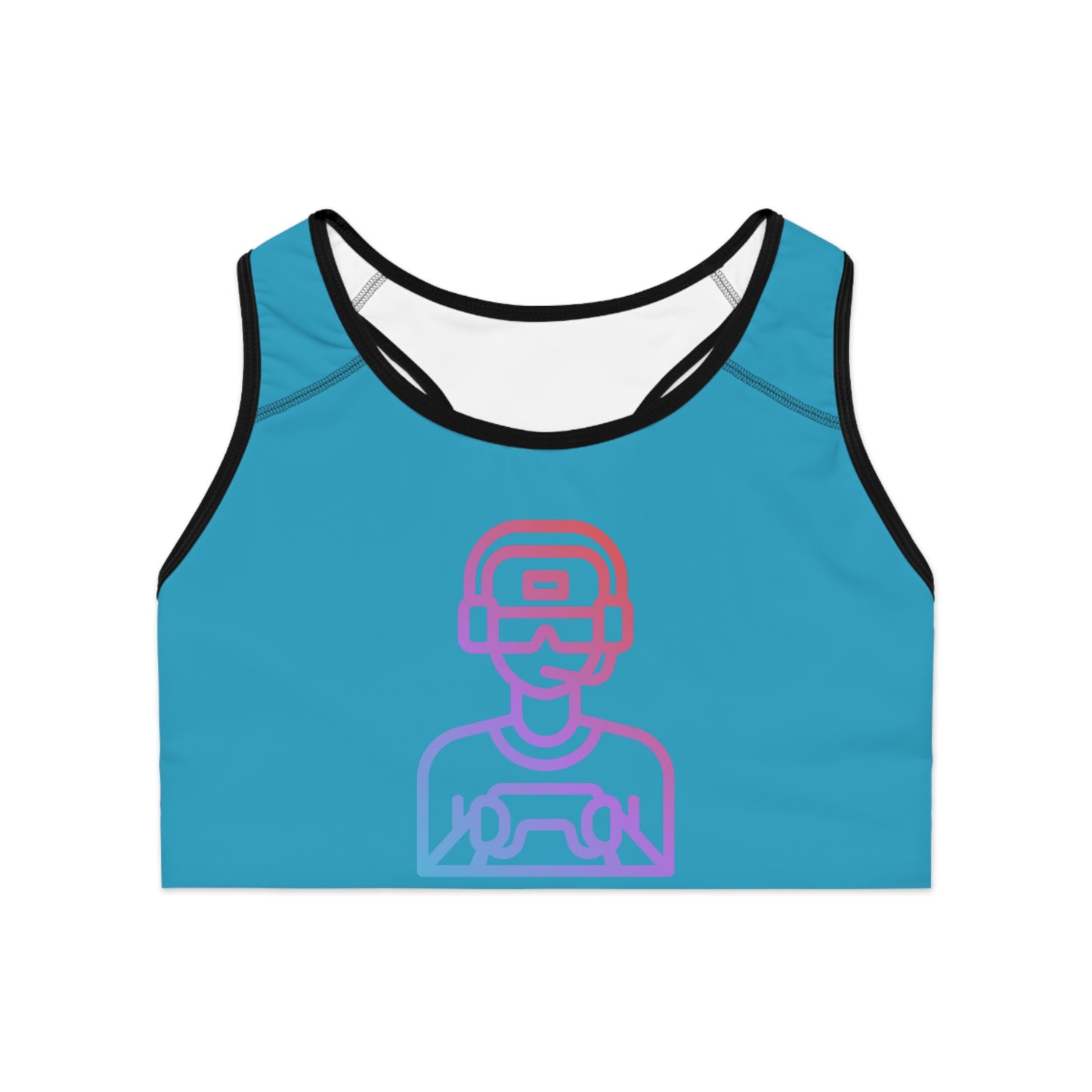 Sports Bra: Gaming Turquoise