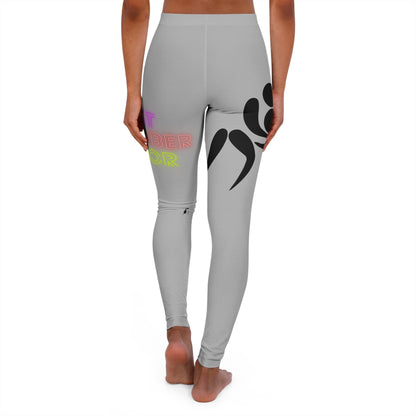 Women's Spandex Leggings: Wrestling Lite Grey