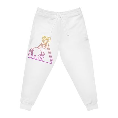 Athletic Joggers: Bowling White