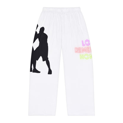 Panlalaking Pajama Pants: Basketball White