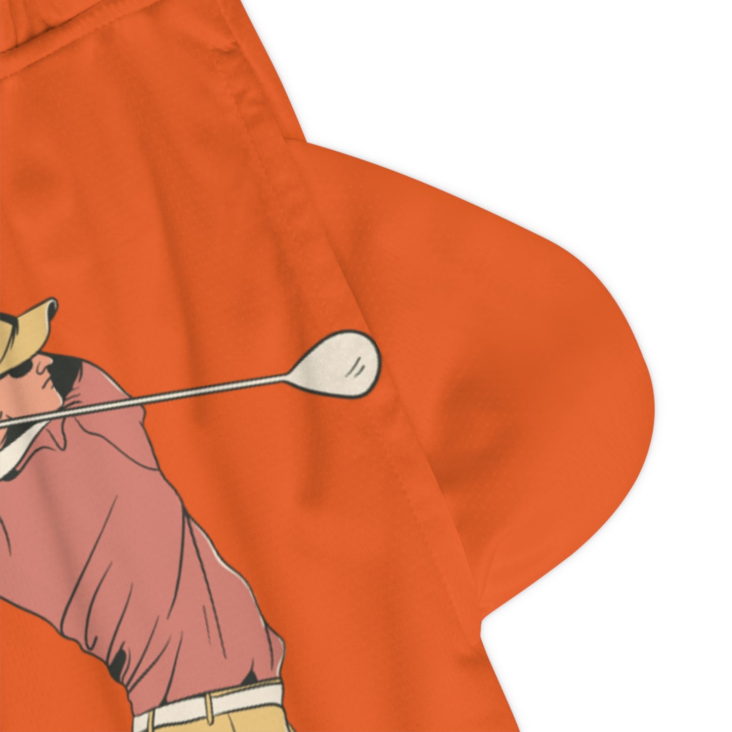 Basketball Rib Shorts: Golf Orange