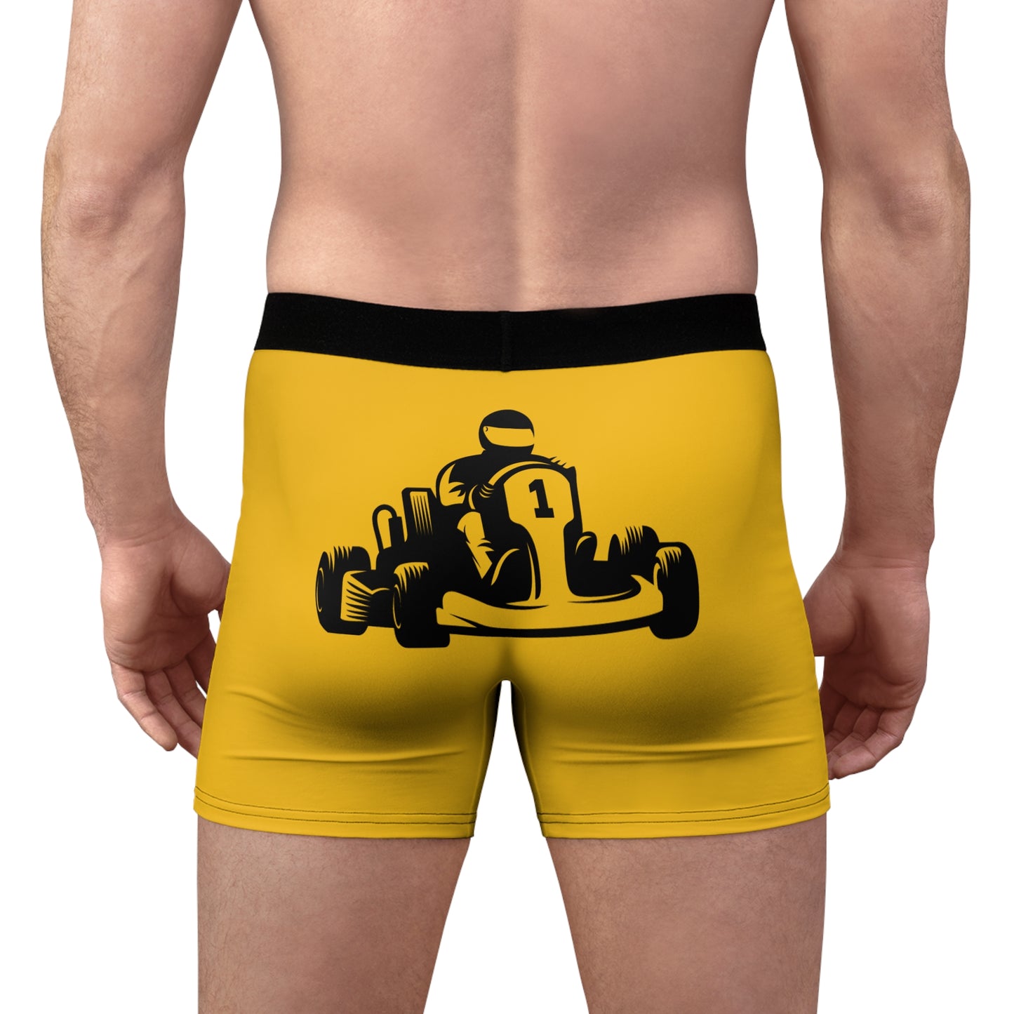 Men's Boxer Briefs: Racing Yellow