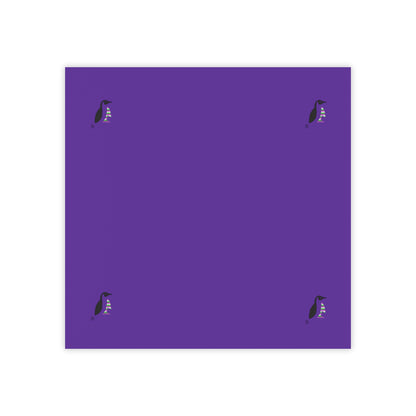 Post-it® Note Pads: Crazy Penguin World Logo Purple