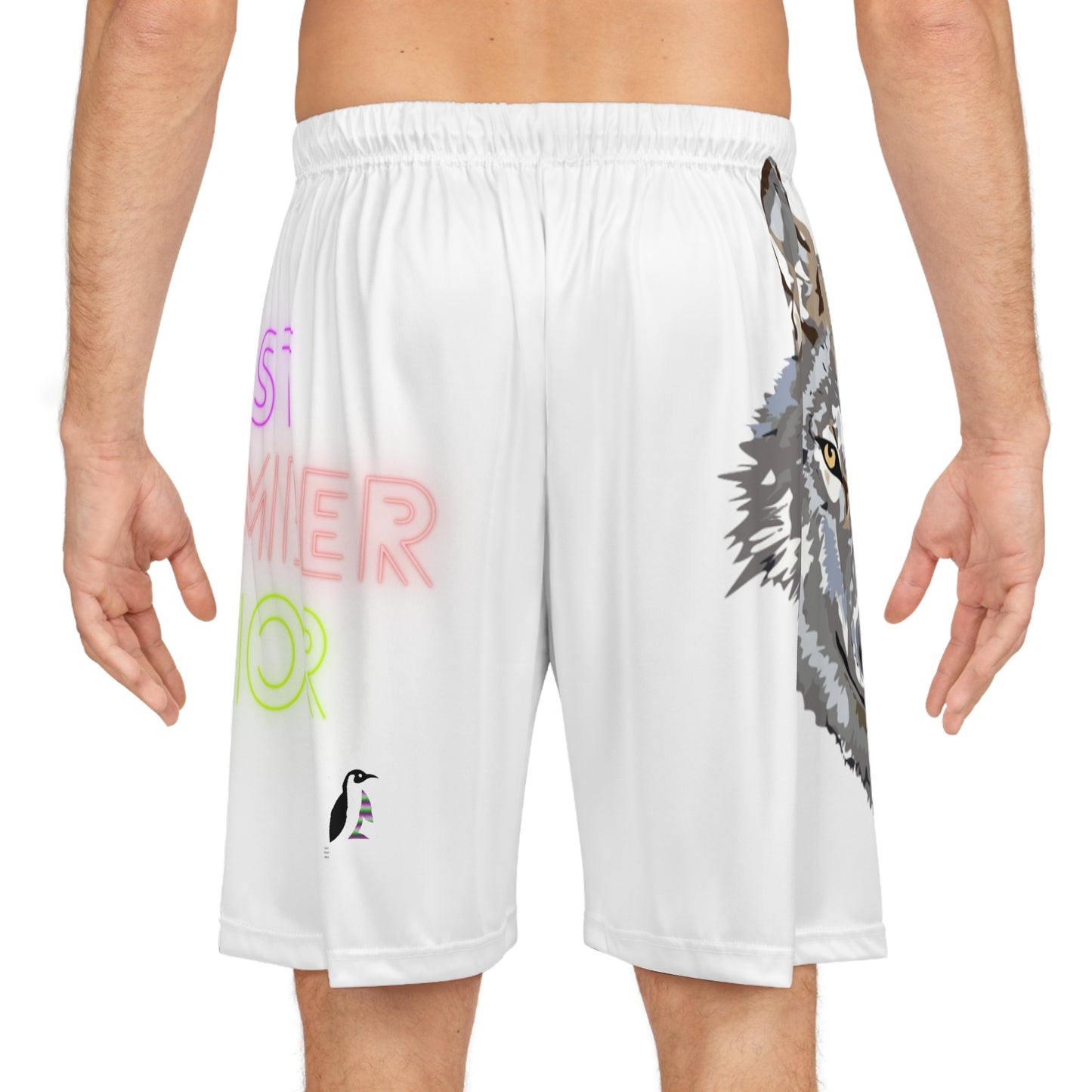 Basketball Shorts: Wolves White