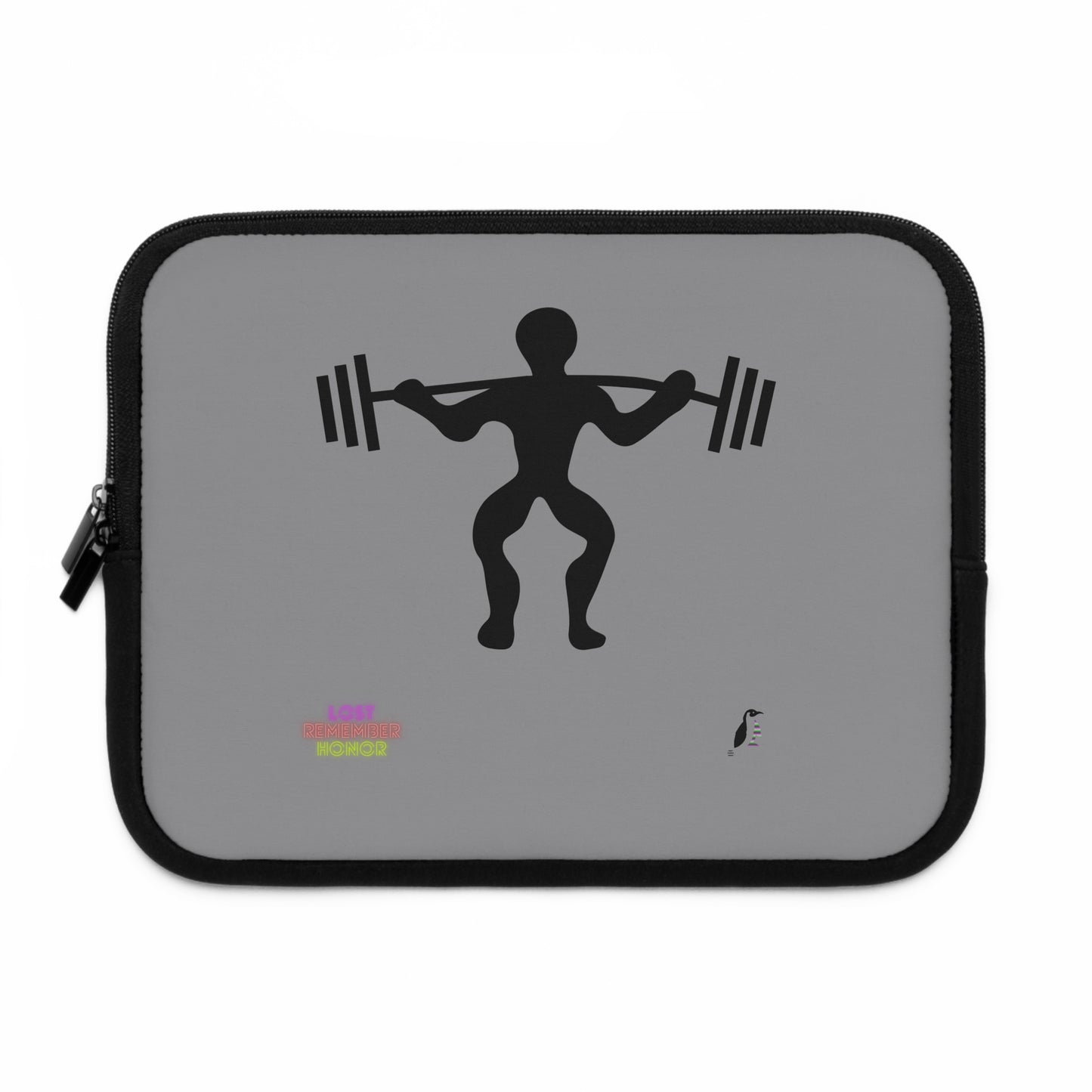 Laptop Sleeve: Weightlifting Grey