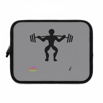 Laptop Sleeve: Weightlifting Grey