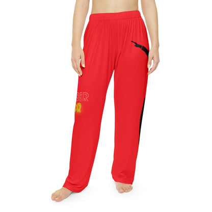 Women's Pajama Pants: Dance Red