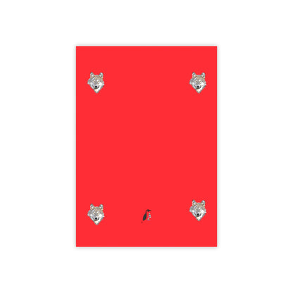 Post-it® Note Pads: Wolves Red