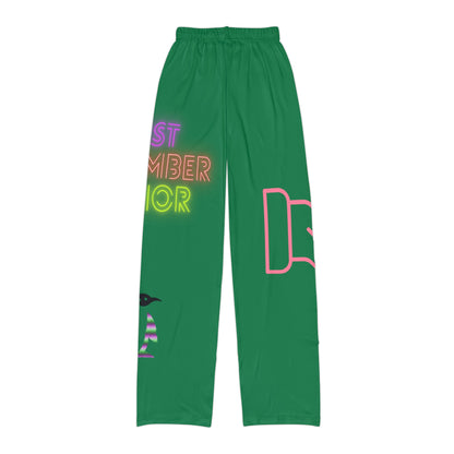 Kids Pajama Pants: Fight Cancer Dark Green