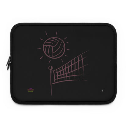 Laptop Sleeve: Volleyball Black