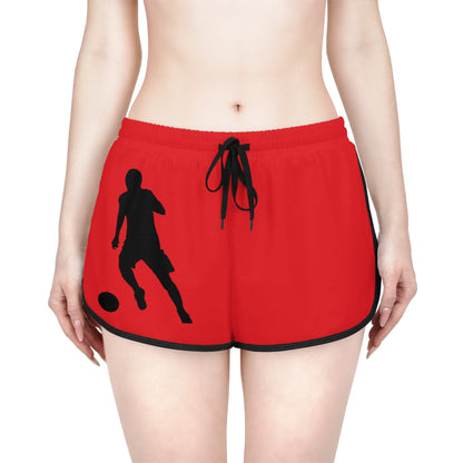 Women's Relaxed Shorts: Soccer Red