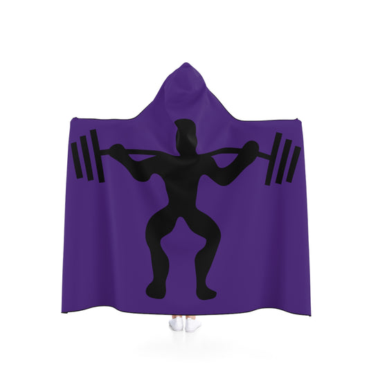 Hooded Blanket: Weightlifting Purple