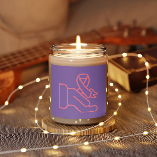 Scented Candle, 9oz: Fight Cancer Lite Purple