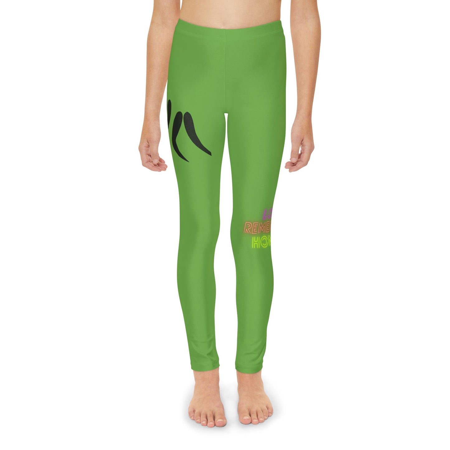 Youth Full-Length Leggings: Wrestling Green