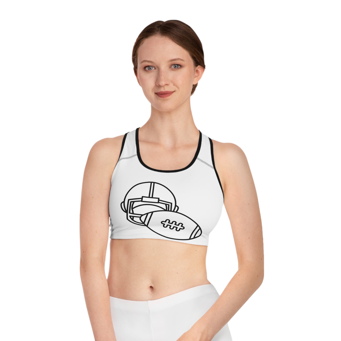 Sports Bra: Football White