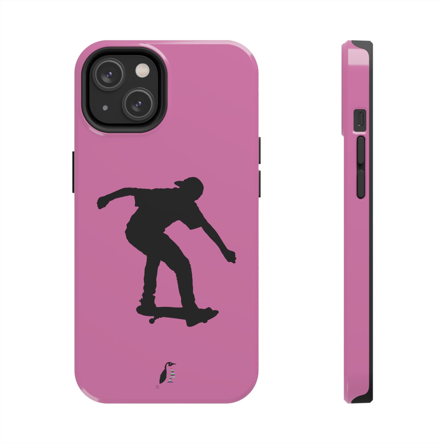 Tough Phone Cases (for iPhones): Skateboarding Lite Pink