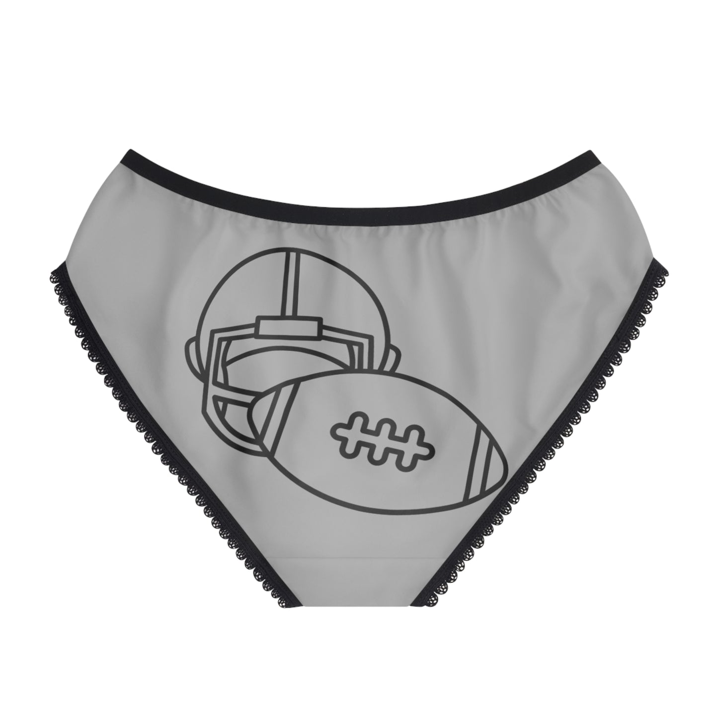 Women's Briefs: Football Lite Grey