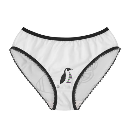 Women's Briefs: Football White