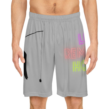 Basketball Shorts: Fishing Lite Grey