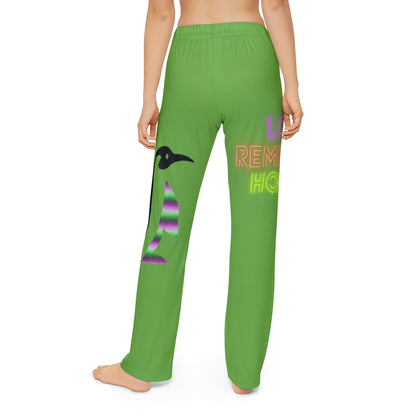 Kids Pajama Pants: Lost Remember Honor Green