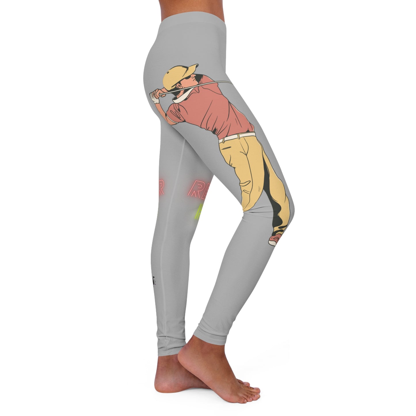 Women's Spandex Leggings: Golf Lite Grey