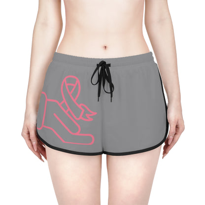 Women's Relaxed Shorts: Fight Cancer Grey