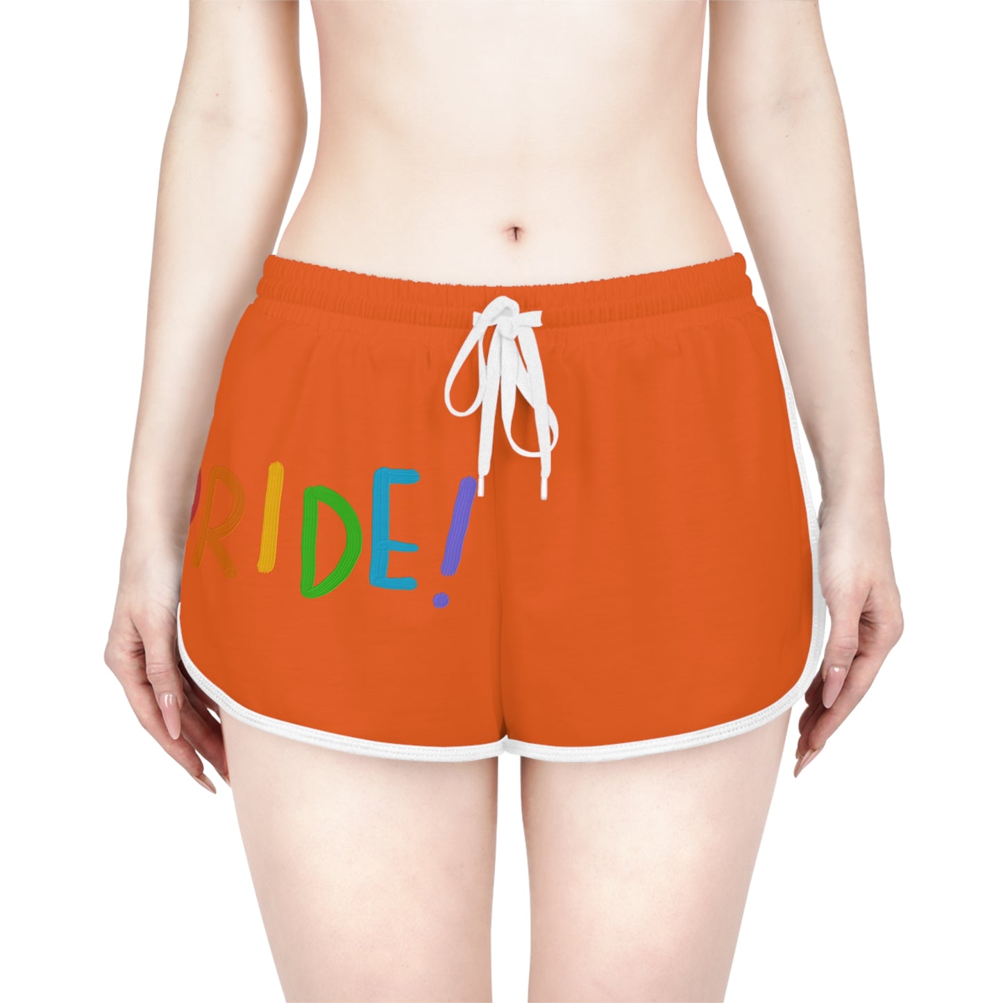 Women's Relaxed Shorts: LGBTQ Pride Orange