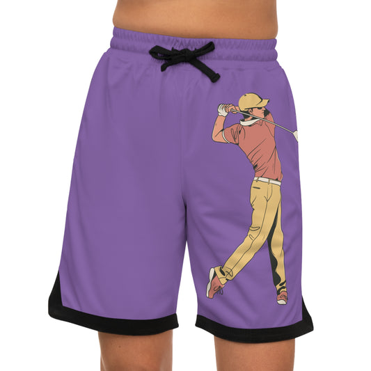 Basketball Rib Shorts: Golf Lite Purple