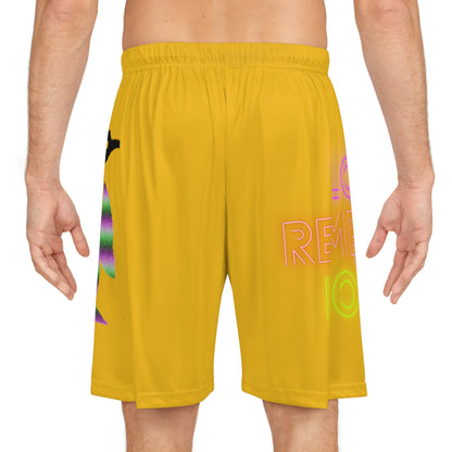 Basketball Shorts: Lost Remember Honor Yellow