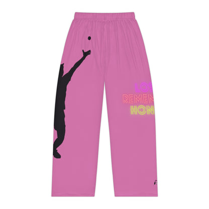 Women's Pajama Pants: Tennis Lite Pink