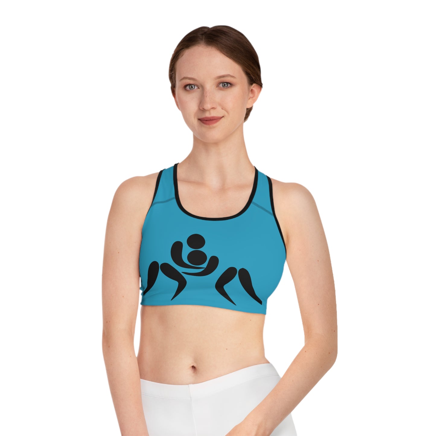 Sports Bra: Wrestling Turquoise