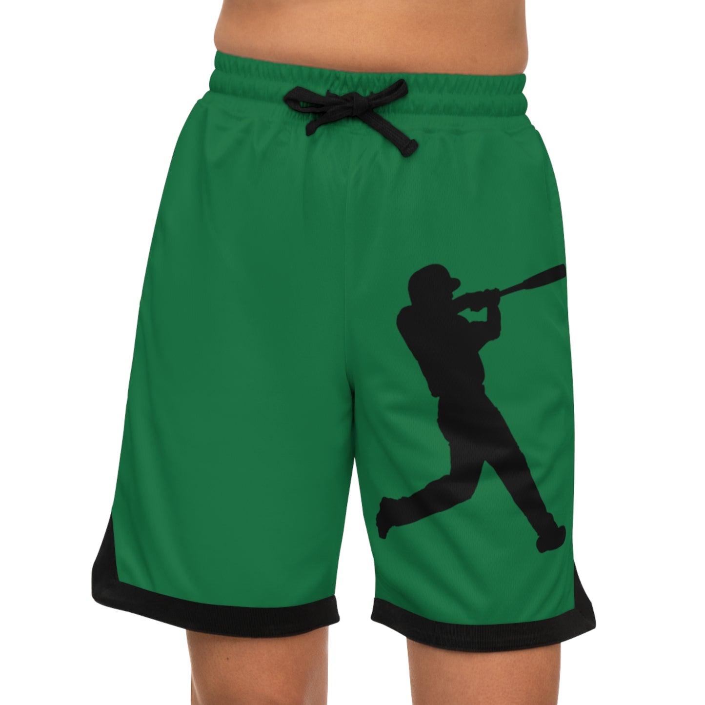 Basketball Rib Shorts: Baseball Dark Green