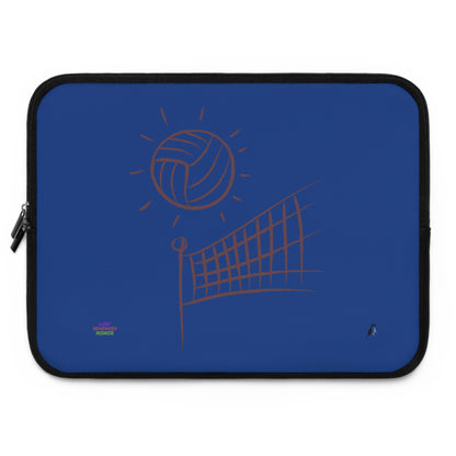 Laptop Sleeve: Volleyball Dark Blue